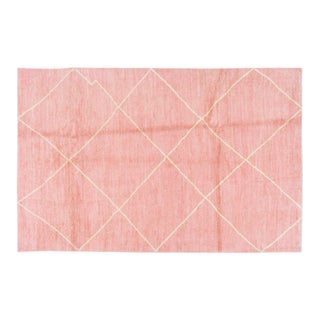 Contemporary Moroccan Modern Wool Rug,5'3"X8'1" For Sale