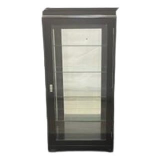 Art Nouveau Black Display Case, 1910s For Sale