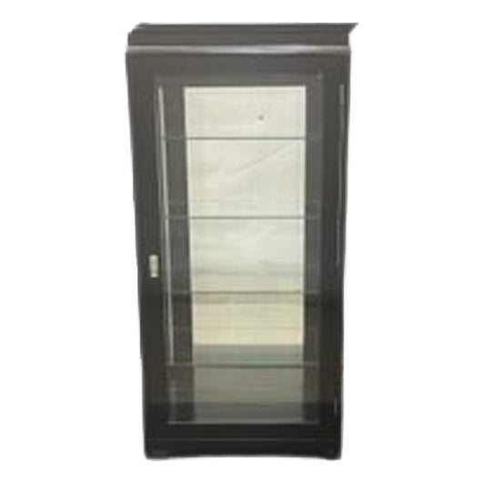 Art Nouveau Black Display Case, 1910s For Sale