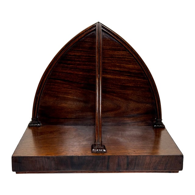 British Gothic Revival Wall-Mounted Book Shelf, Circa Early 19th Century For Sale