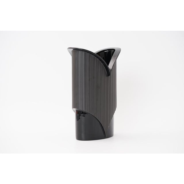 Rosenthal Black Porcelain Vase by Jan Van Der Vaart for Rosenthal Studio Line, 1970s For Sale - Image 4 of 8
