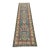 Kazak Runner 2’9” X 9’6” Blue Wool Tribal Hand-Knotted Oriental Rug For Sale