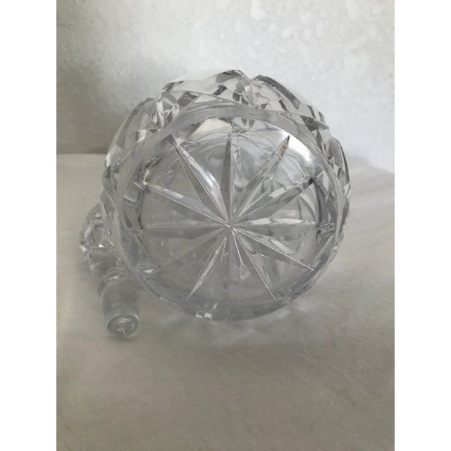 1960s Vintage 1960s Cut Crystal Decanter For Sale - Image 5 of 6