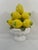Farmhouse Vintage Majolica Lemon Topiary on Pedestal Bowl From Portugal For Sale - Image 3 of 16