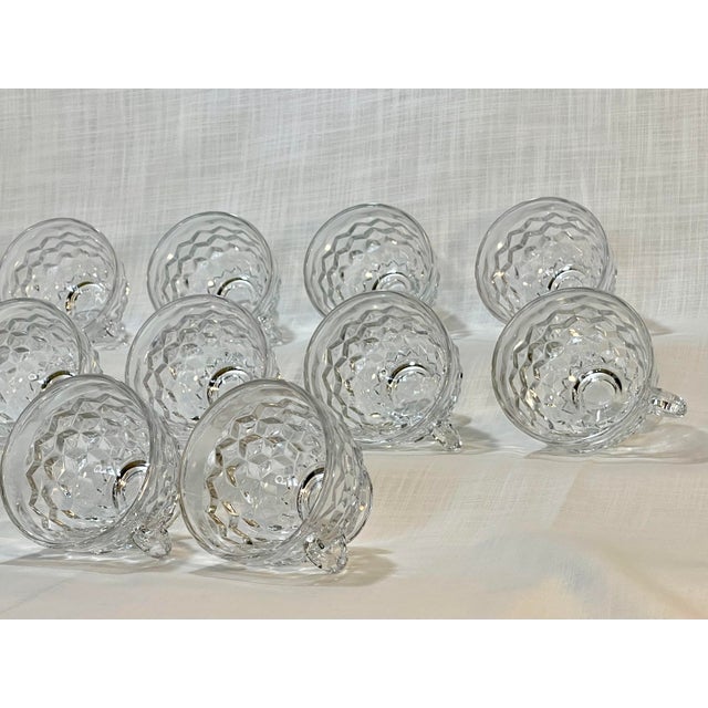 Vintage Punch Bowl Set, 22 Punch Bowl Cups, and Glass Ladel, American