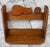 Wood Vintage Mid-Late 20th Century Hand Crafted Oak Wall Shelf With Carved Cat For Sale - Image 7 of 10
