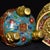Mid 20th Century Pair of Vintage Cloisonné Enamel & Gilt Bronze Pagoda Censers / Shrine Vessels For Sale - Image 5 of 9