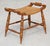 Mid-Century Modern Vintage Hitchcock-Style Maple Bench With Woven Rush Seat & Gold Stenciling For Sale - Image 3 of 18