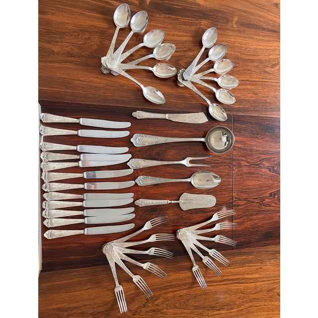 800 Silver Cutlery Set, 1920s, Set of 51 For Sale - Image 10 of 10
