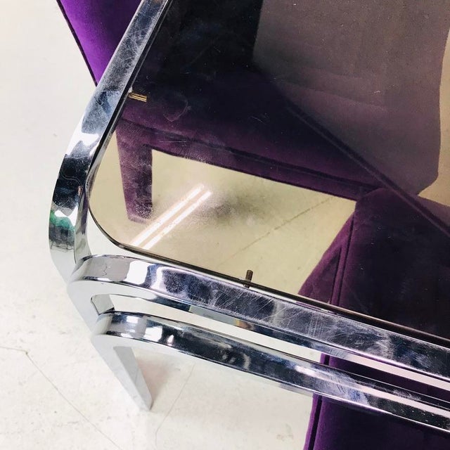 Art Deco Chrome Waterfall Dining Table Chairish