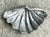 Vintage Coastal Cast Pewter Clam Shell Bowl For Sale - Image 4 of 12