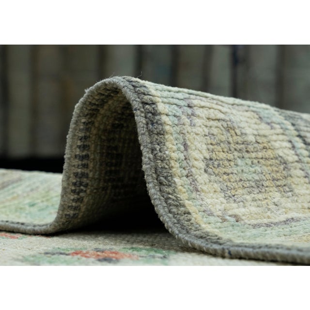 Textile Turkish Oushak Runner Rug 3' x 16'5" #17241 For Sale - Image 7 of 8