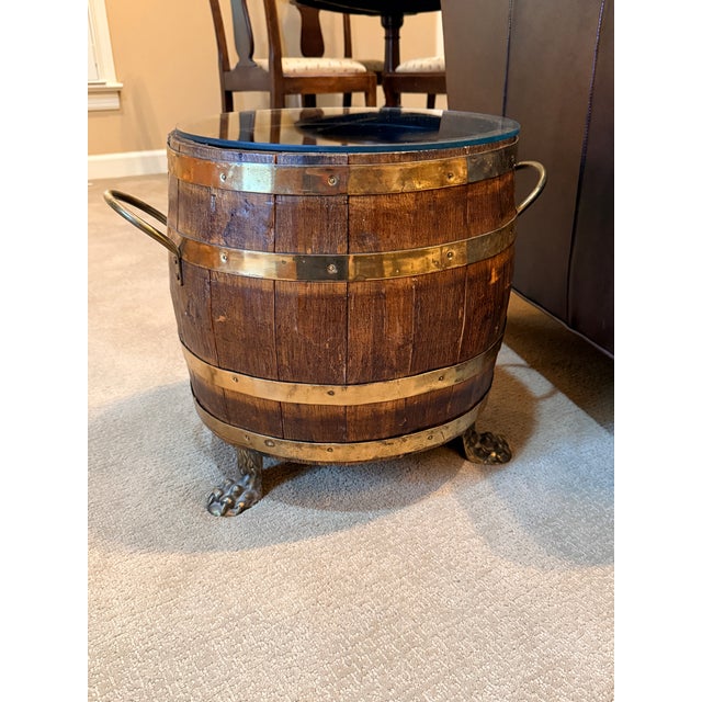 Wood Late 18th Century English Barrel Table For Sale - Image 7 of 9