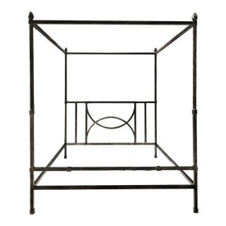 Modern California King Custom Canopy Metal Bed Frame For Sale