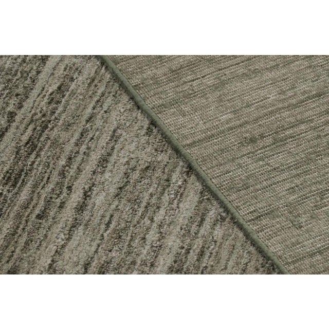Green Rug & Kilim’s Textural Oversized Rug With Sage Green Tones and Striae For Sale - Image 8 of 8