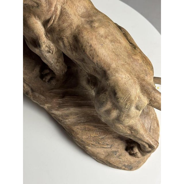 Armand Fagotto, Lion, Terracotta For Sale - Image 9 of 18