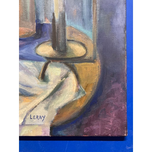 Red Leray, Before the Window, 1960s, Oil on Canvas For Sale - Image 8 of 17