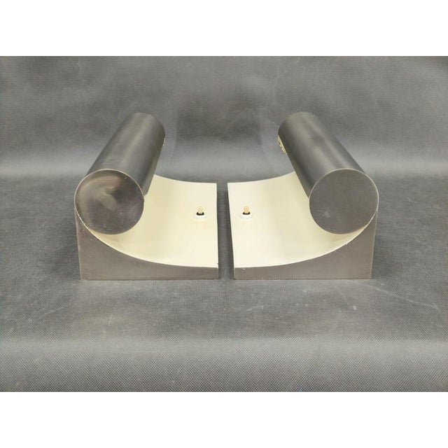Bauhaus Bauhaus Nickel Wall Lights, Czechoslovakia, 1930s, Set of 2 For Sale - Image 3 of 16