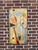 This artwork features a dynamic interplay of geometric shapes and vibrant colors against a textured background, evoking a...