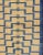 Vintage Mid-Century Modern Tulu Turkish Rug With Tribal Pattern in Blue and Soft Gold For Sale - Image 9 of 12