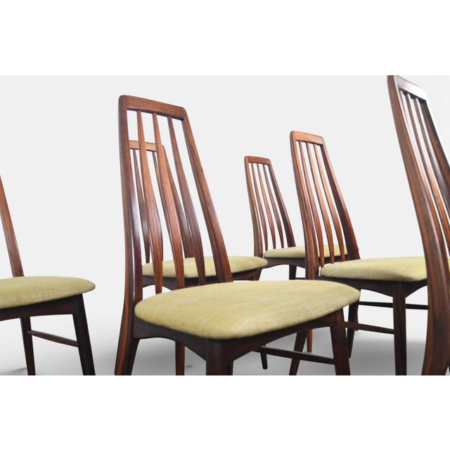 Mid 20th Century Set of Six Nils Koefoed "Eva" Highback Dining Chairs in Rosewood For Sale In San Francisco - Image 6 of 18
