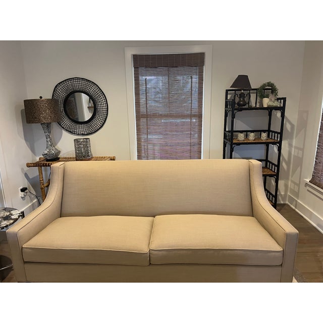 Charles Stewart custom sofa, sample. Beige, pillows no included. 2Cannon Sofa SKU: C742-82 Overall Width: 82 Seat Width:...