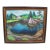 Signed Attributed to Arthur Lismer Framed River Landscape Surreal Oil Painting For Sale
