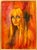 Vintage Mid-Century Expressionist Oil Painting Portrait of a Blonde Woman by Z Pintel, Framed A captivating original...