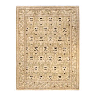 Mogul, One-of-a-Kind Hand-Knotted Area Rug in Ivory, 9' 2" x 12' 1" For Sale