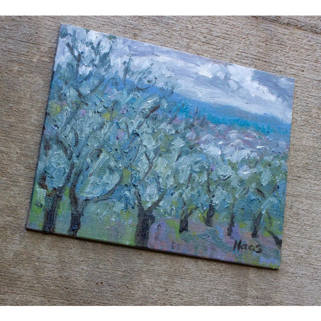 Olive Grove, Expressionist Landscape Oil Painting For Sale - Image 4 of 8