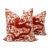 Scalamandré Chi'en Dragon Persimmon Pillows- A Pair For Sale