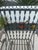 Spanish Revival Vintage Mid-Century Era Southwest Spanish Revival Wrought Iron Large Patio Garden Chairs Pair For Sale - Image 3 of 6