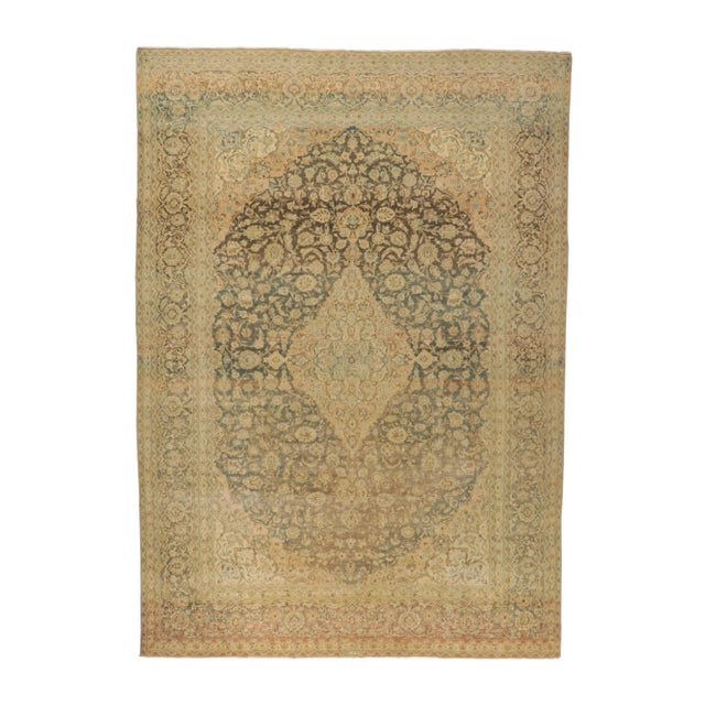 Antique Persian Tabriz Rug - 09'08 X 13'08 For Sale - Image 11 of 11