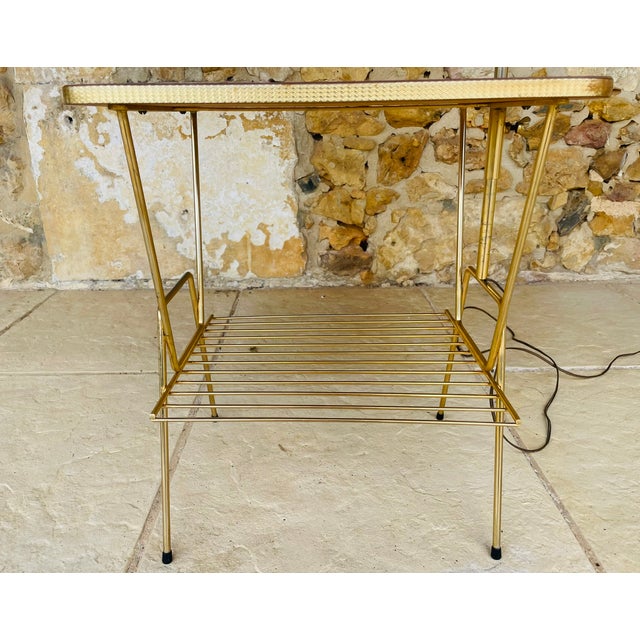 Mid-Century Floor Lamp with Integrated Side Table, 1960s For Sale - Image 10 of 18