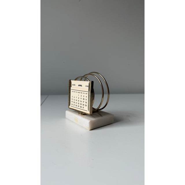 Mid-Century Modern 1940s Perpetual Desk Calendar For Sale - Image 3 of 10