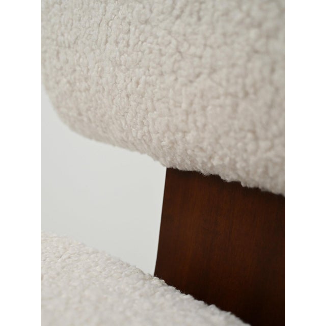 Brown Scandinavian Bouclé Wool Chairs, 1960s, Set of 4 For Sale - Image 8 of 10