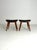 Teak Stool with Black Leather, 1960s, Set of 2 For Sale - Image 3 of 7