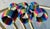 Late 20th-Century Vibrant & Chic Multi-Colored Woven Napkin Rings - Set of 8 For Sale - Image 9 of 18