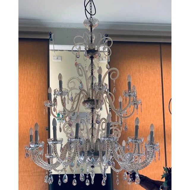 24-Light Chandelier from FG, 1980s For Sale - Image 12 of 12