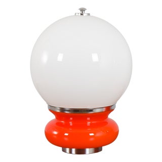 Space Age Italian Murano Glass Table Lamp from AV Mazzega, Italy, 1970s For Sale