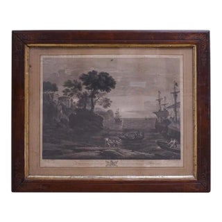 The Landing of Aeneas in Italy Framed Lithograph For Sale