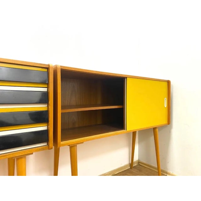 Vintage Chests of Drawers by Jiří Jiroutek, 1960s, Set of 2 For Sale - Image 4 of 12