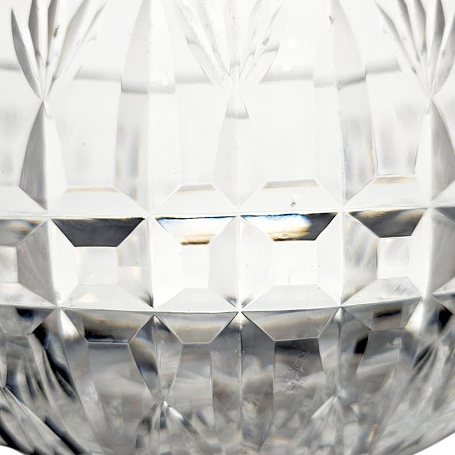Late 20th Century Waterford Crystal Heavy Cut Footed Centerpiece Bowl For Sale - Image 10 of 12