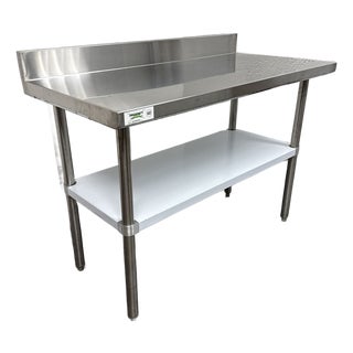 Regency Stainless Steel Work Table For Sale