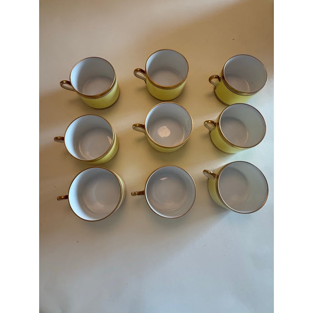 Richard Ginori “Impero Yellow” Porcelain Dinner Service for 9 — Neoclassical, Italy (46 Pieces). For Sale - Image 9 of 12