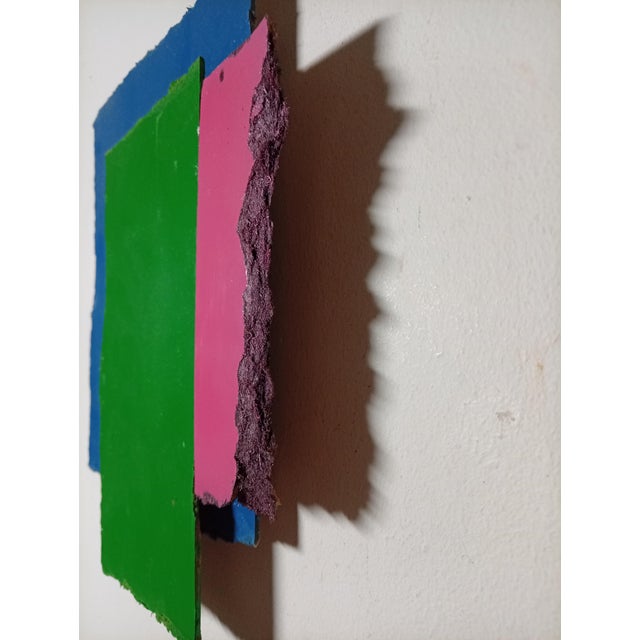 Contemporary Abstract Aerosol on Assembled Masonite (Isorel) "Untitled 176" by Andre Debono For Sale - Image 6 of 7