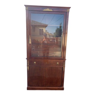 1800s Jacob Fréres Rue Muslee Empire Mahogany Secretary Bookcase For Sale
