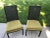 Mid Century Modern Ebonized Wood and Cane Back Dining Chairs- a Pair For Sale - Image 9 of 9