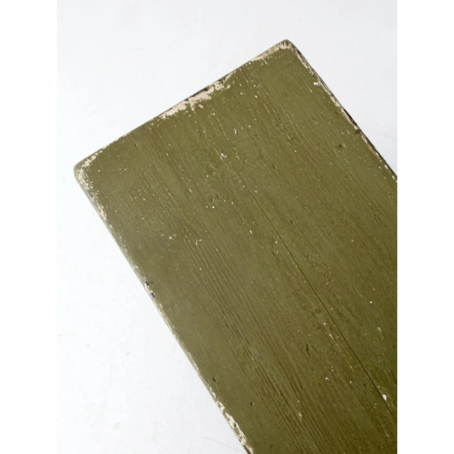 Antique Primitive Farmhouse Bench For Sale - Image 12 of 12