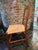 American 1990s Eight Charles Shackleton Hand-Hewn American Cherry Cottage Dining Chairs With Rush Seats For Sale - Image 3 of 5